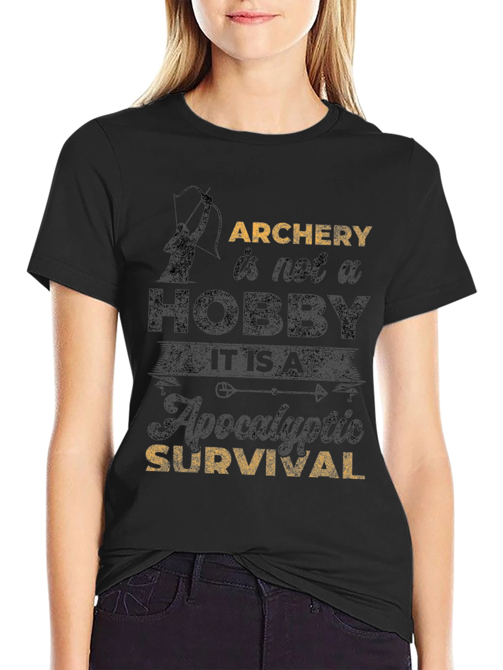 Archery Survival T-Shirt - Hobby or Apocalyptic?