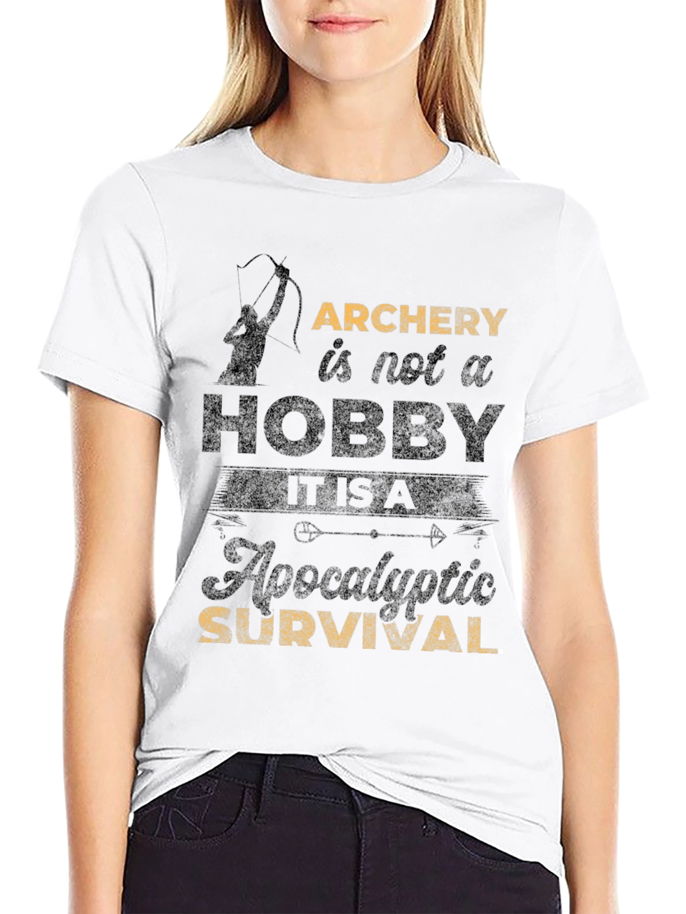 Archery Survival T-Shirt - Hobby or Apocalyptic?