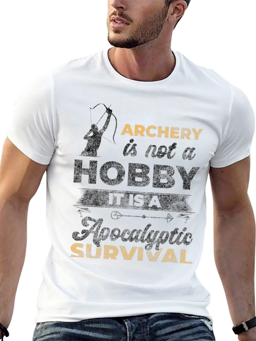 Archery Survival T-Shirt - Hobby or Apocalyptic?
