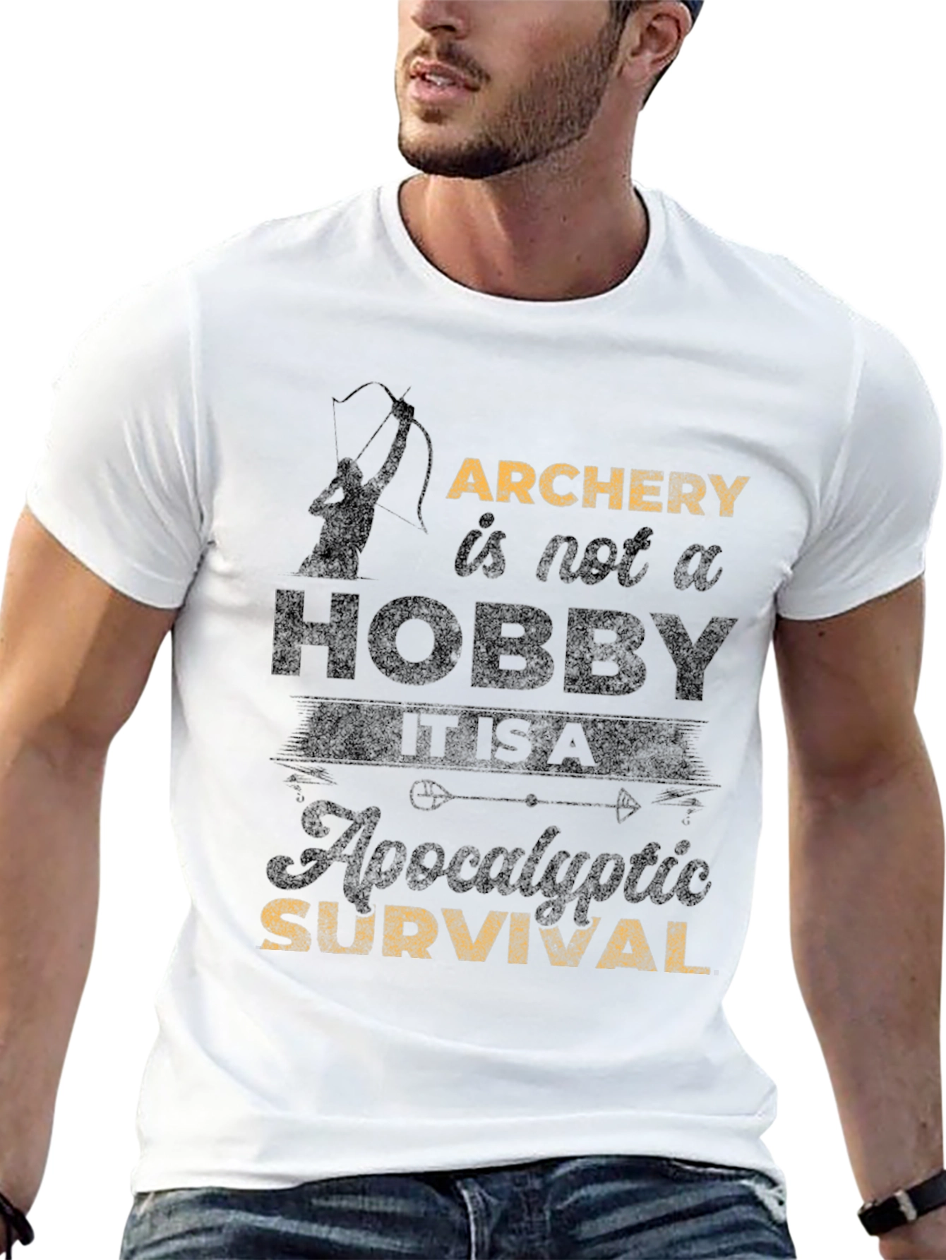 Archery Survival T-Shirt - Hobby or Apocalyptic?