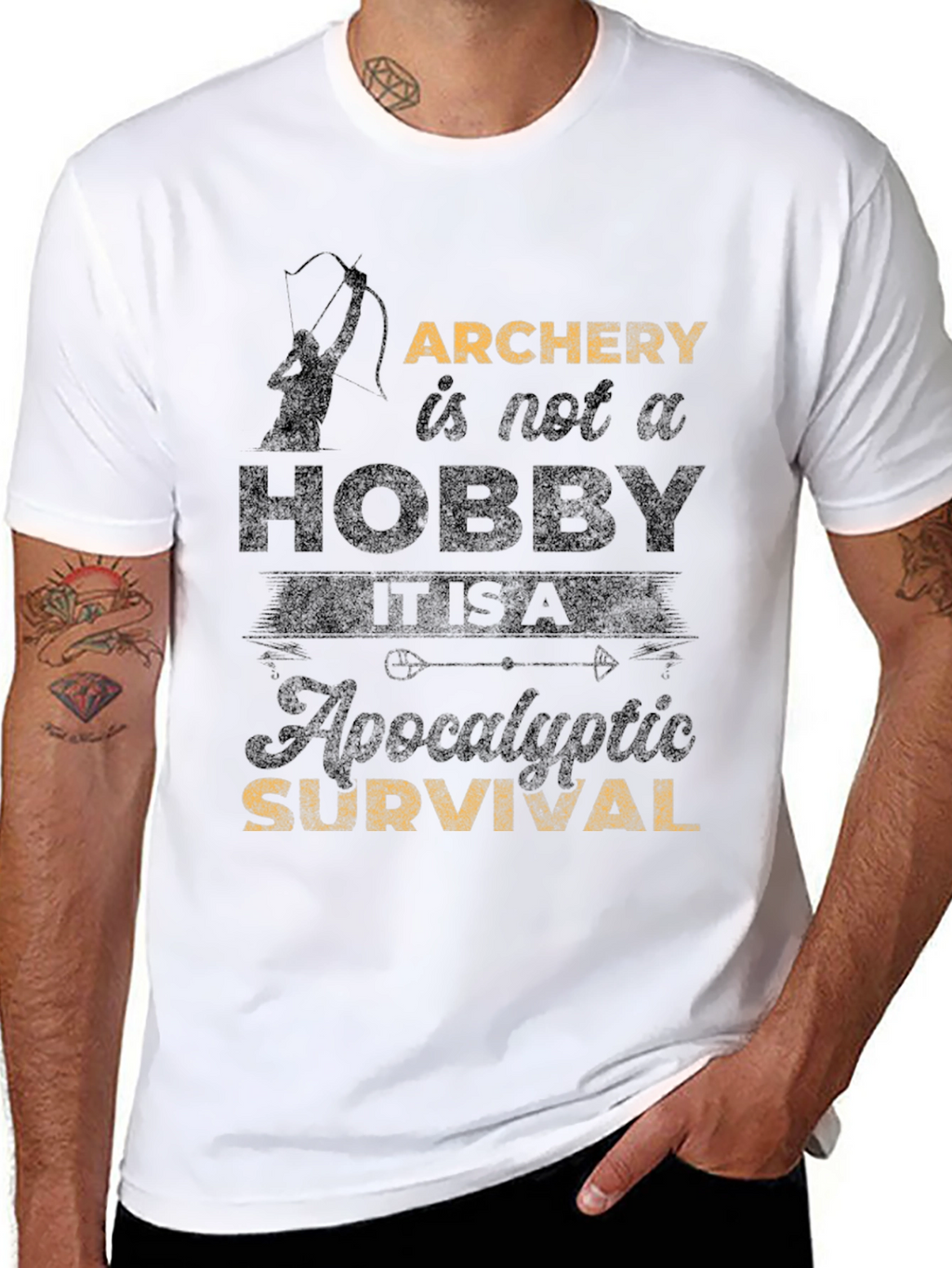 Archery Survival T-Shirt - Hobby or Apocalyptic?