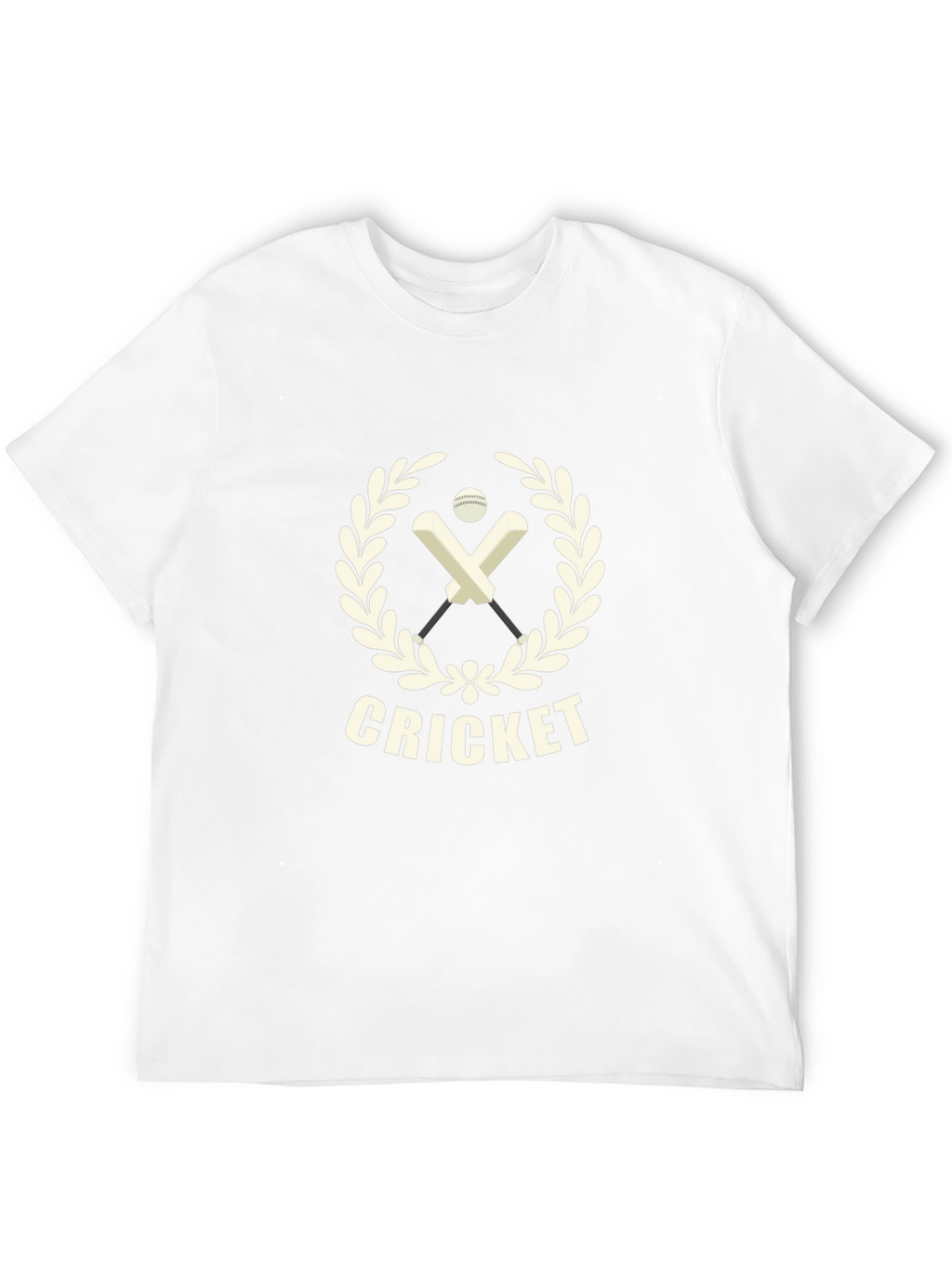 Cricket Graphic Tee - Black Cotton T-Shirt