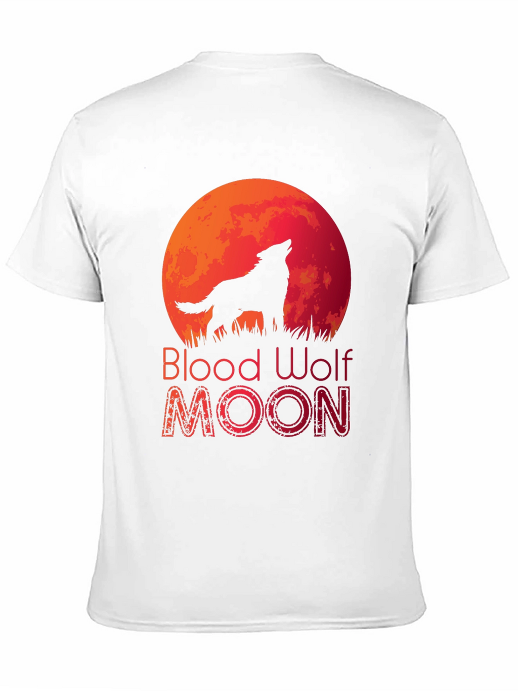 Blood Wolf Moon Black T-Shirt
