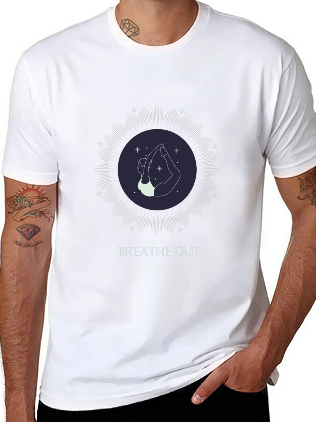 Breathe Out Yoga T-Shirt - Unisex Graphic Tee