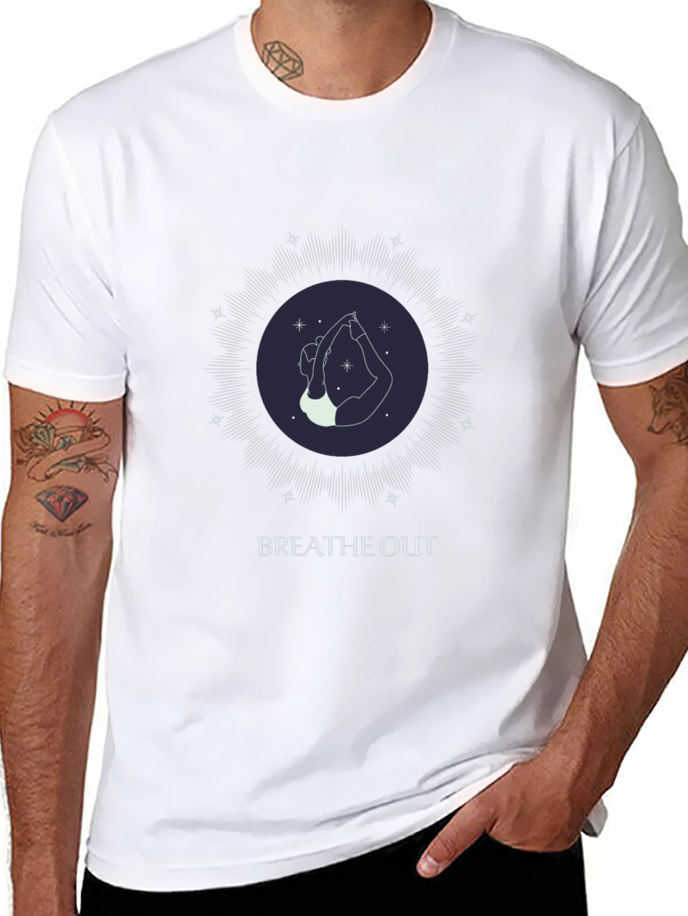 Breathe Out Yoga T-Shirt - Unisex Graphic Tee
