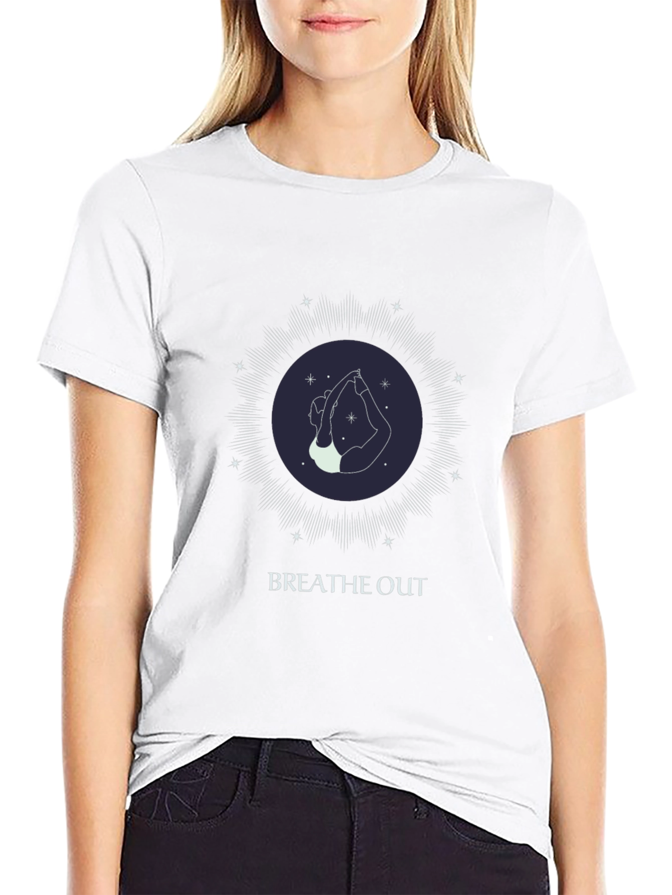 Breathe Out Yoga T-Shirt - Unisex Graphic Tee