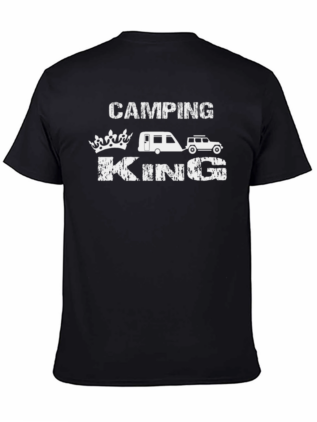 Camping King Black T-Shirt