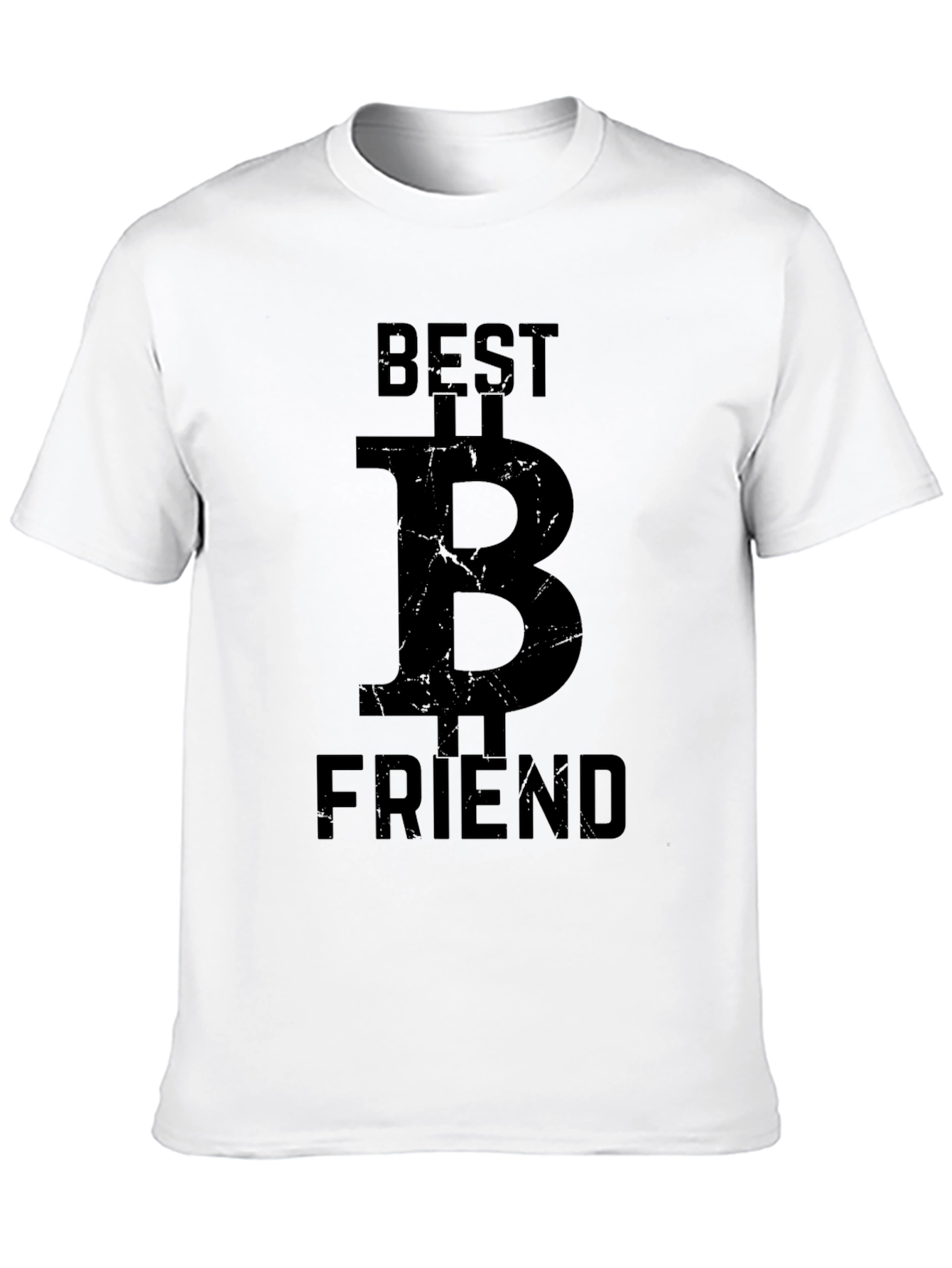 Best B Friend Graphic Tee - Cryptocurrency Bitcoin T-Shirt