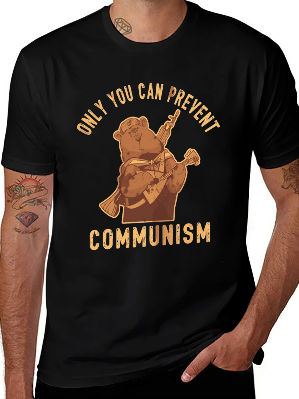 Only You Can Prevent Communism Bear T-Shirt