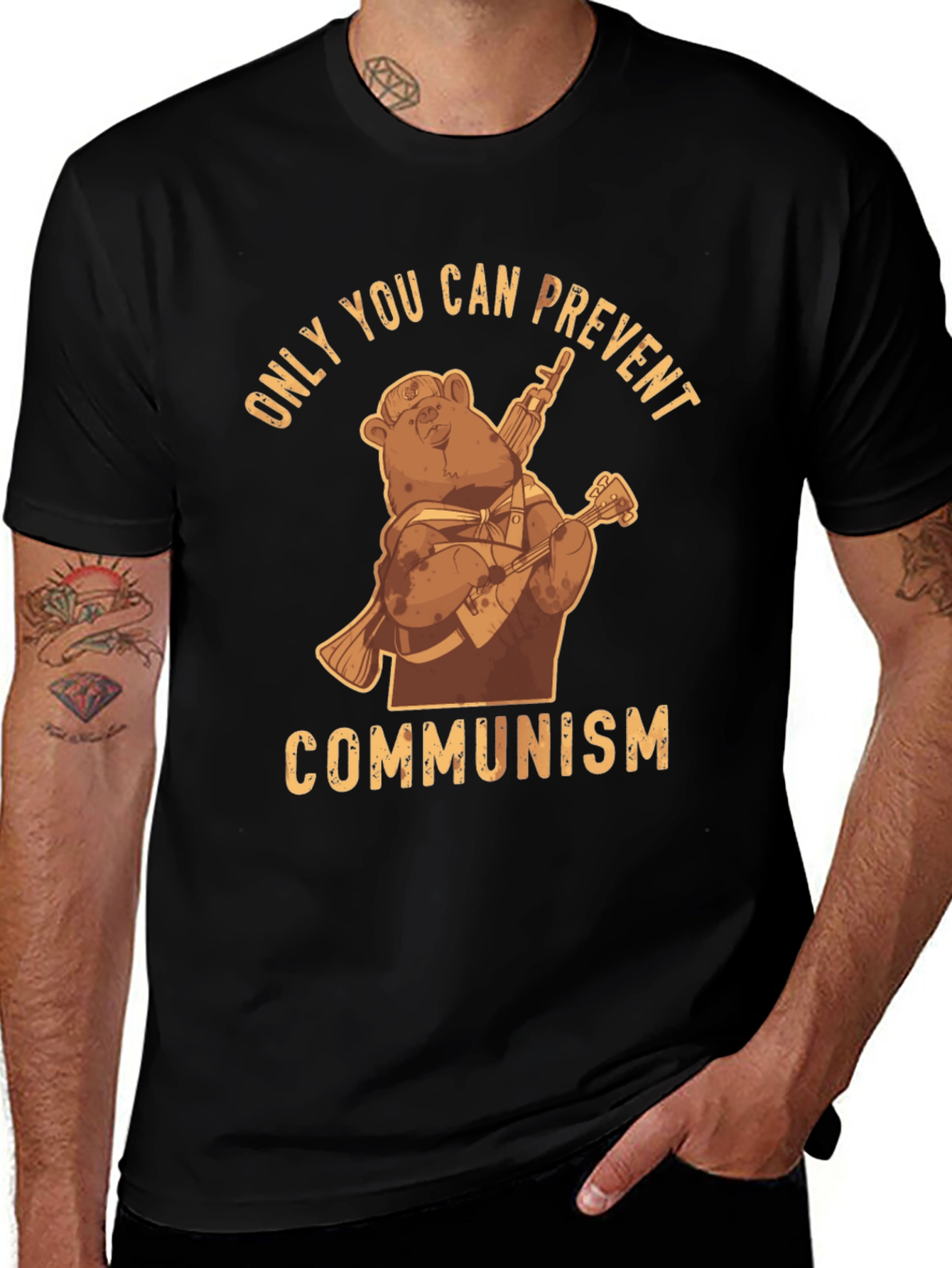 Only You Can Prevent Communism Bear T-Shirt