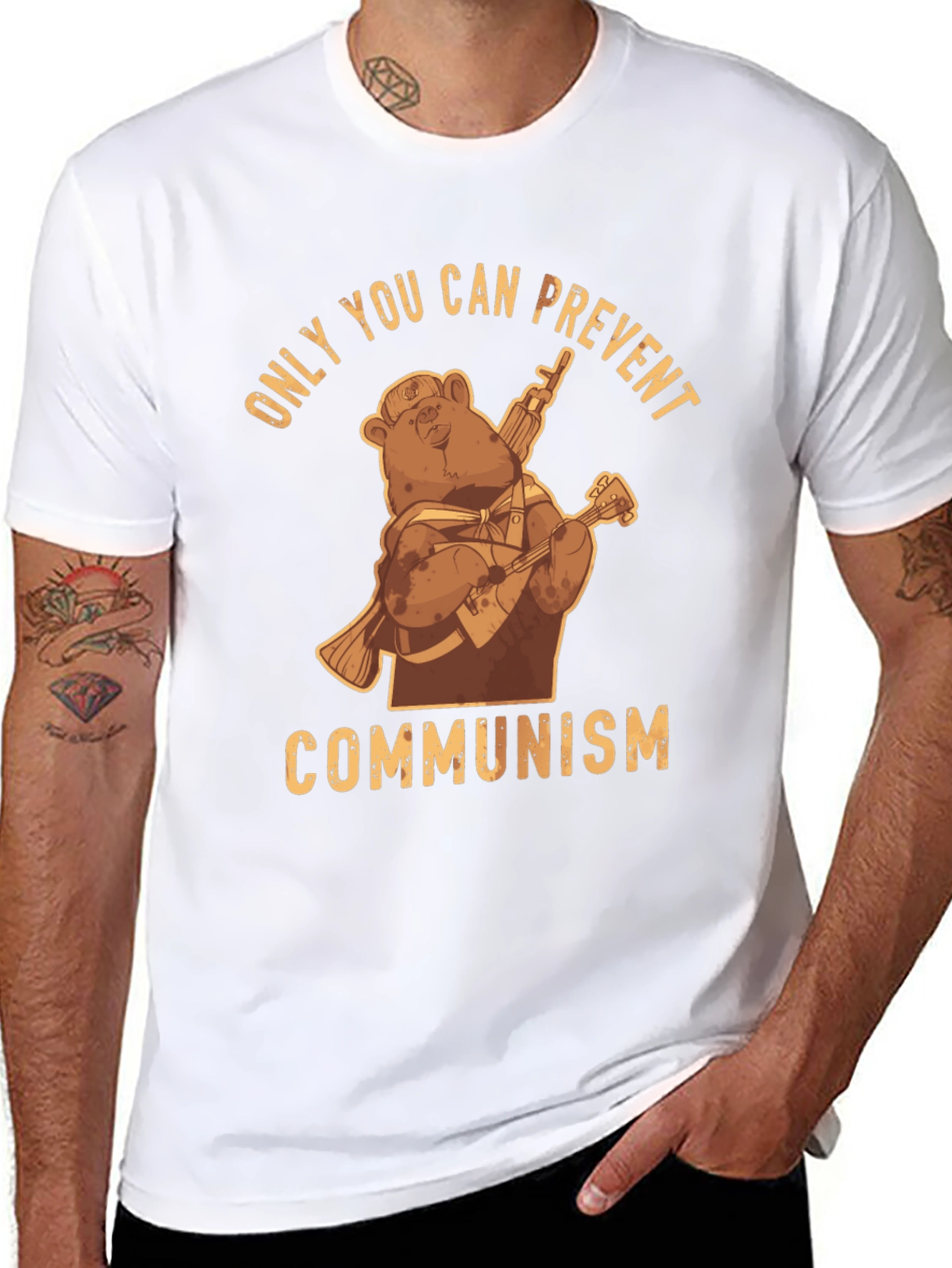 Only You Can Prevent Communism Bear T-Shirt