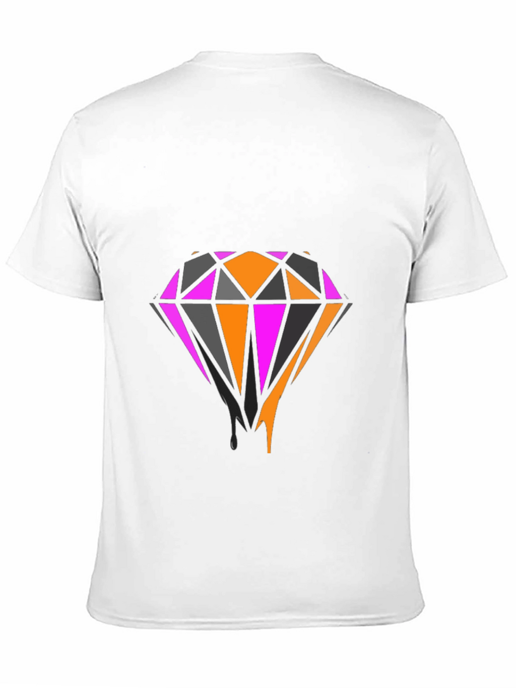 Bold Diamond Graphic Tee - Black