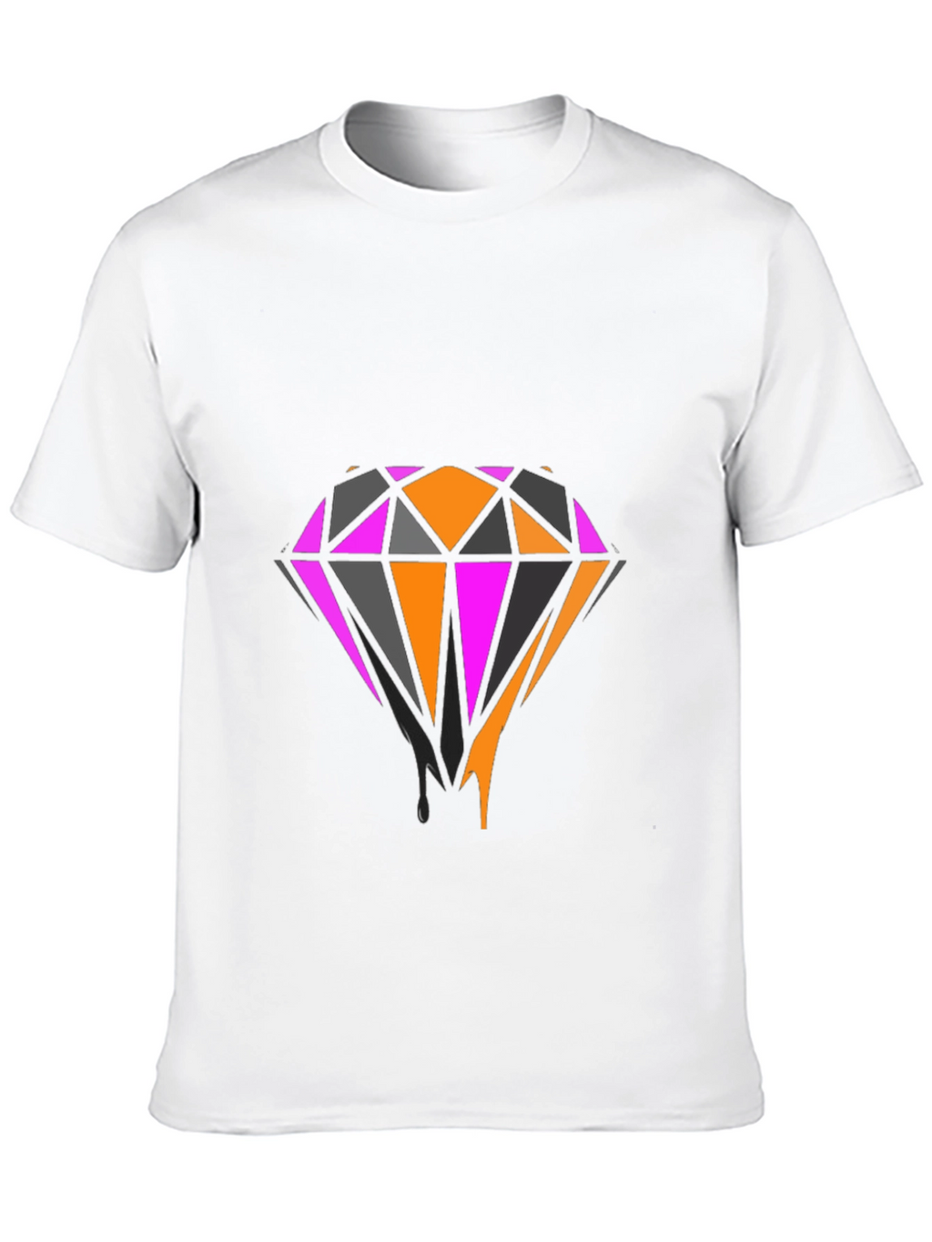 Bold Diamond Graphic Tee - Black