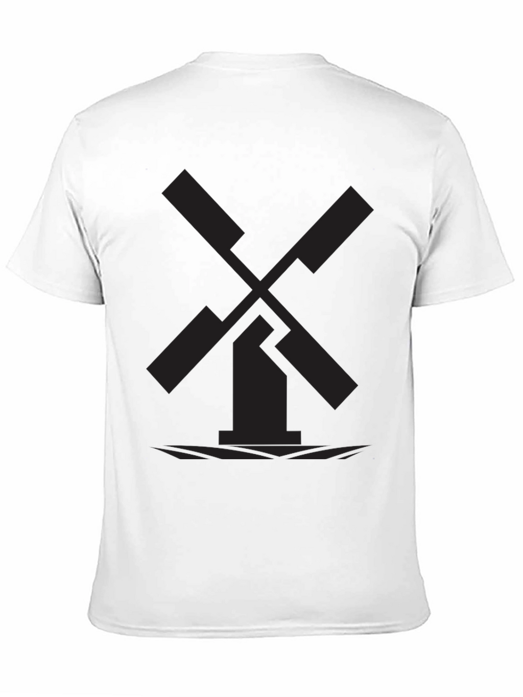 Minimalist Black Windmill Graphic Tee