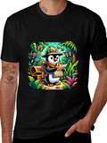Adventurer Penguin T-Shirt - Treasure Hunt Design
