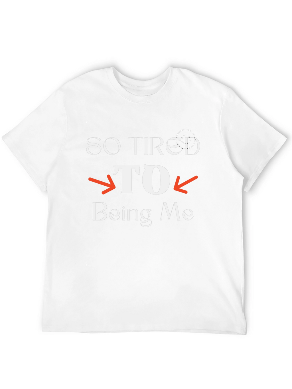 So Tired to Being Me Black Graphic T-Shirt