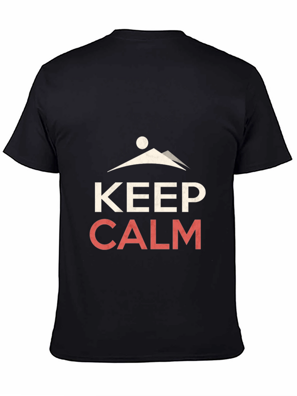 Keep Calm Mountain Graphic Tee - Black
