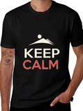 Keep Calm Mountain Graphic Tee - Black