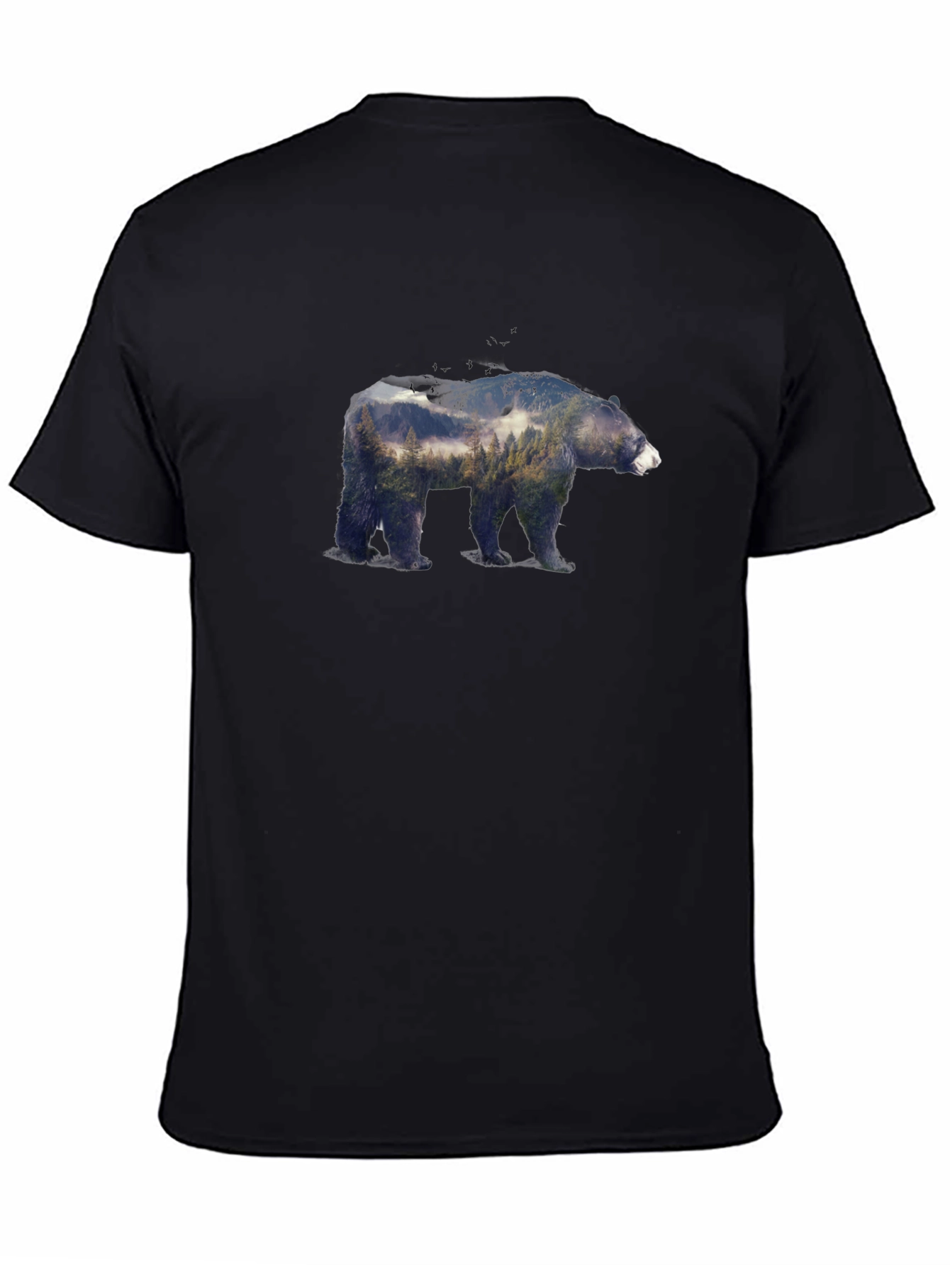Bear Forest Graphic Tee - Nature Inspired Design