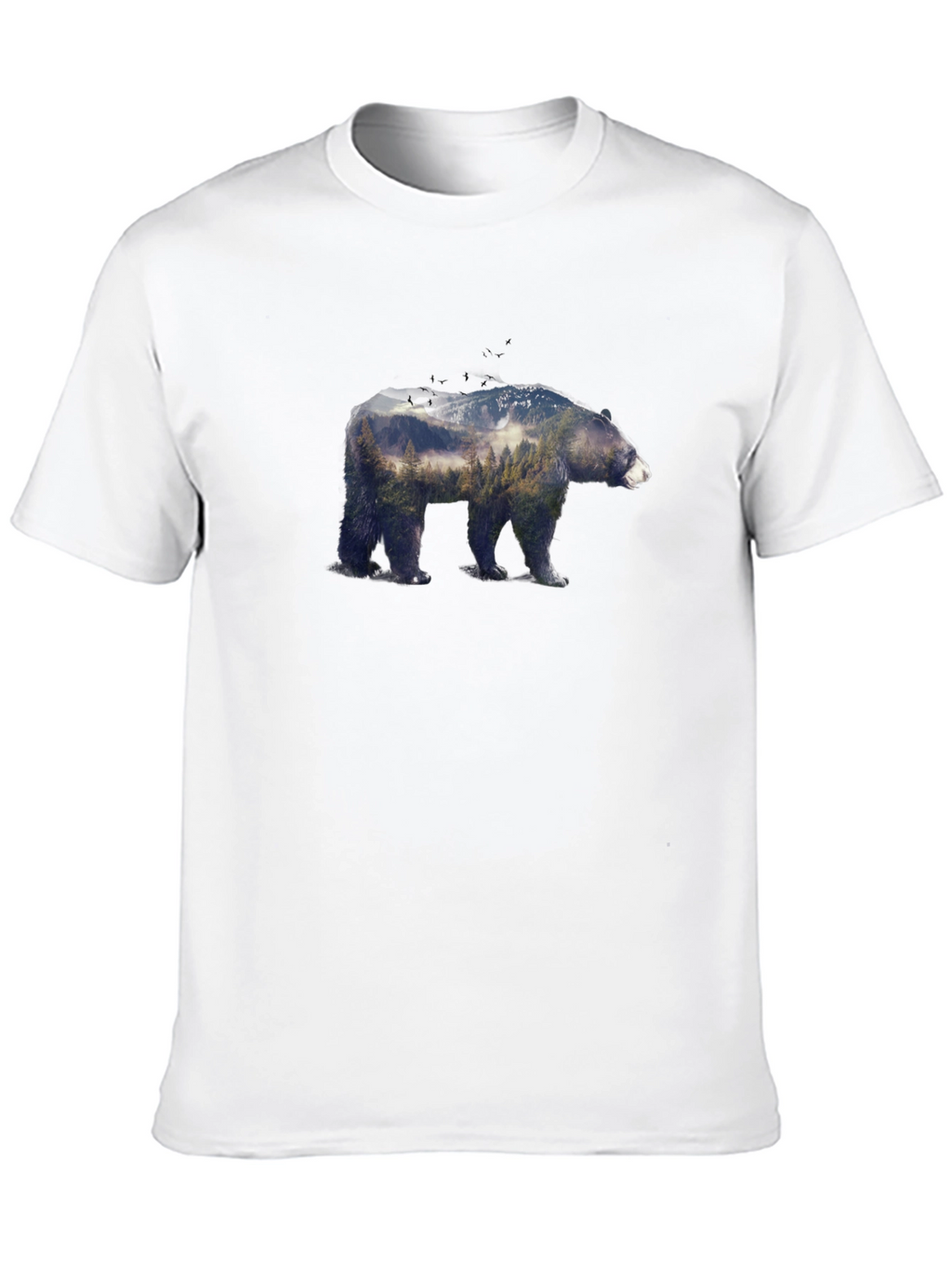 Bear Forest Graphic Tee - Nature Inspired Design