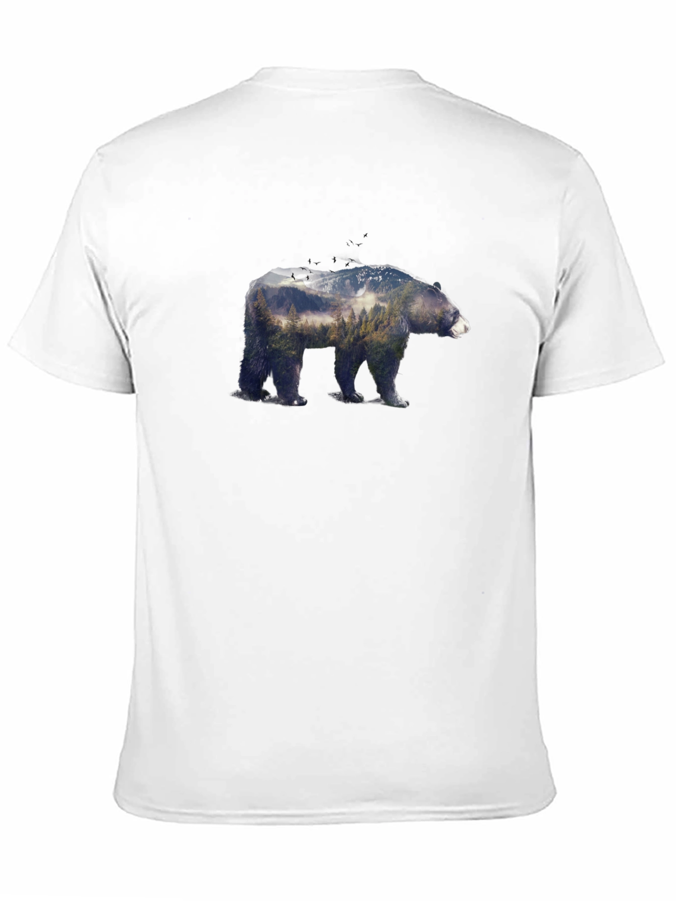 Bear Forest Graphic Tee - Nature Inspired Design
