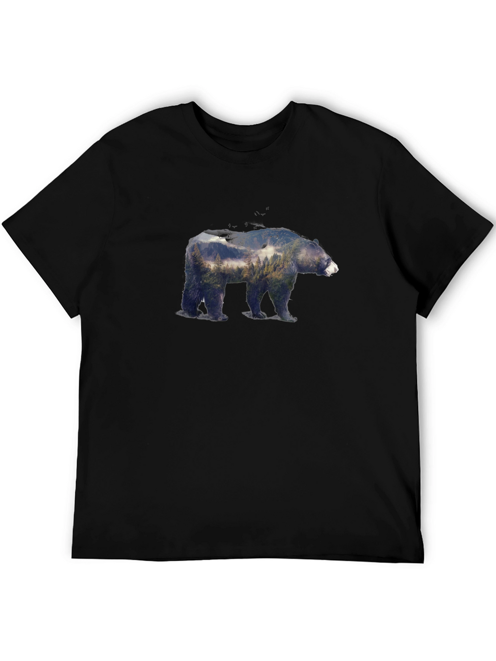 Bear Forest Graphic Tee - Nature Inspired Design