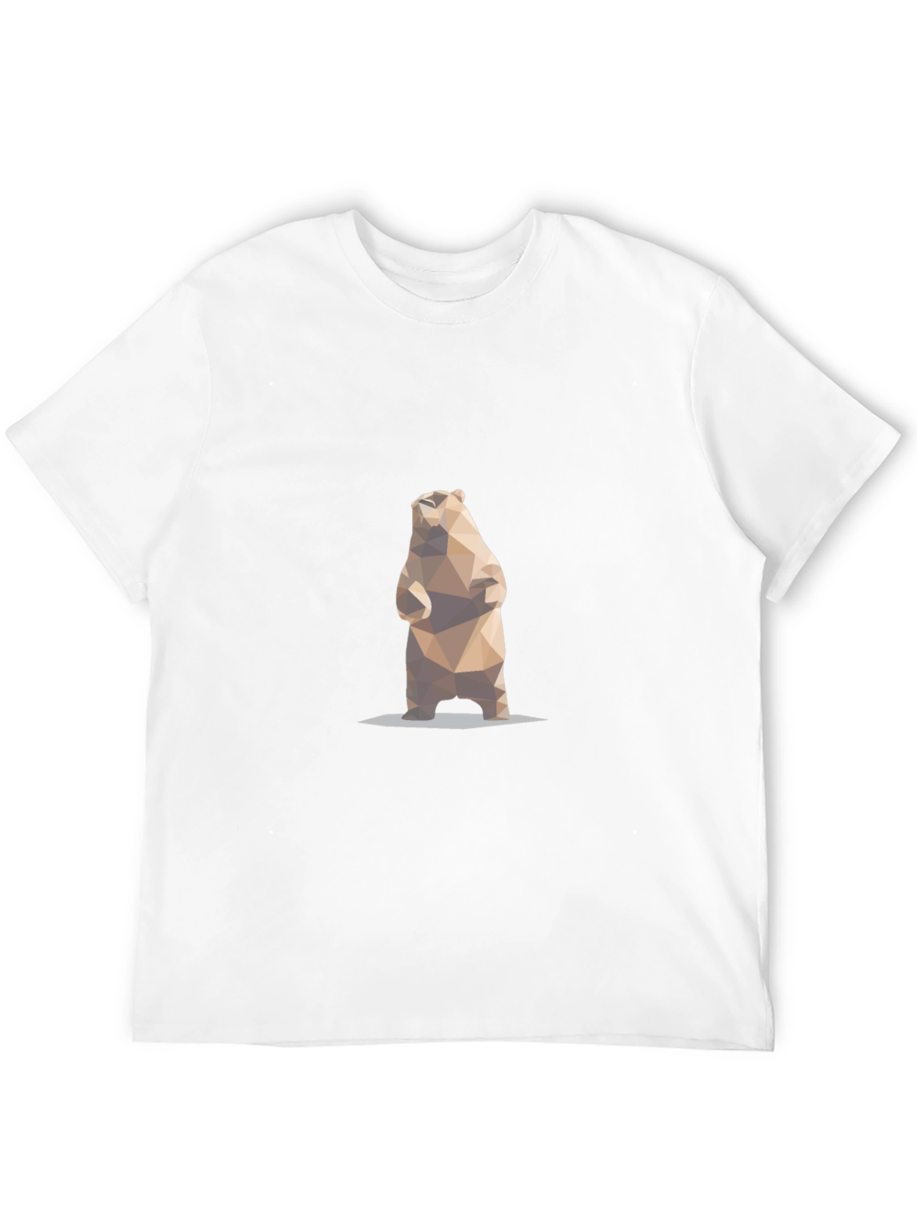 Geometric Bear Graphic T-Shirt