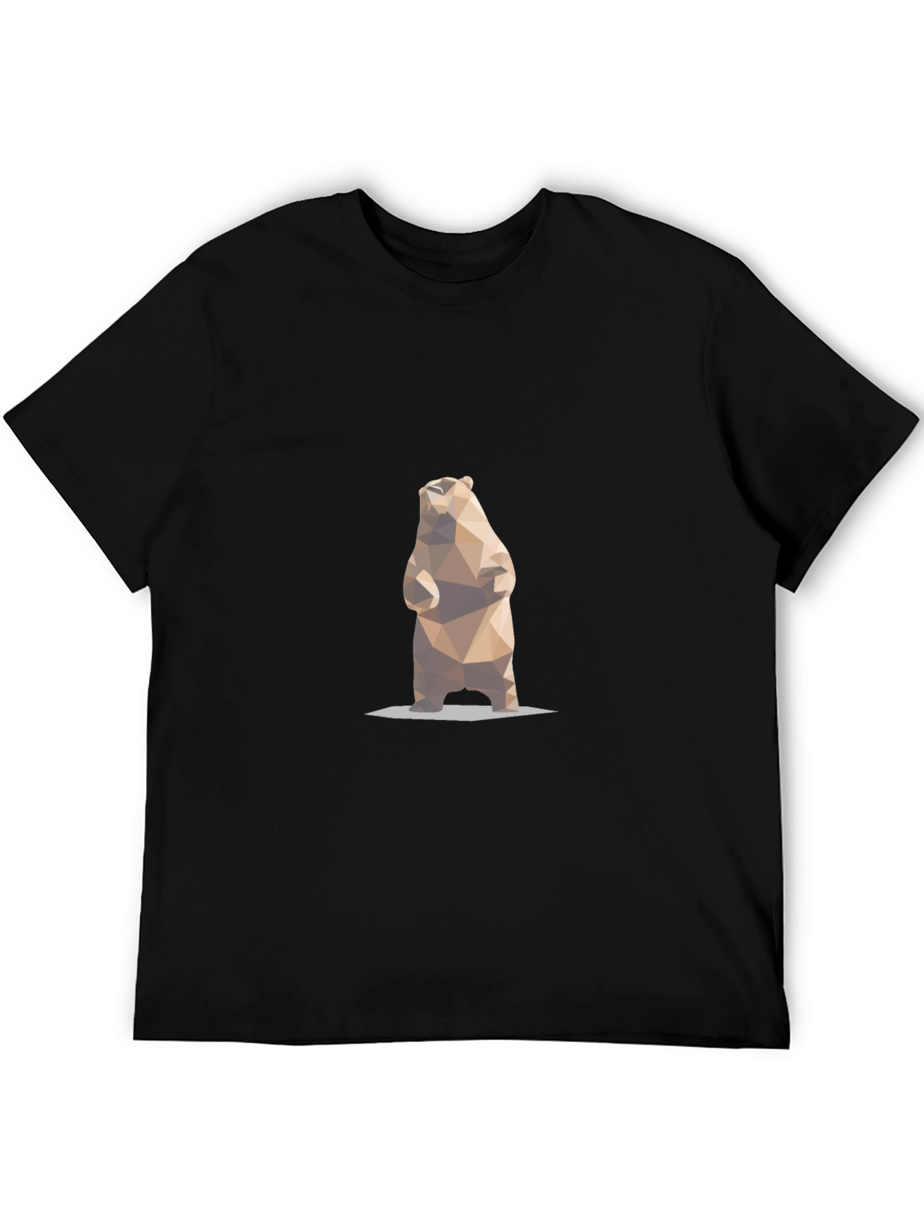 Geometric Bear Graphic T-Shirt