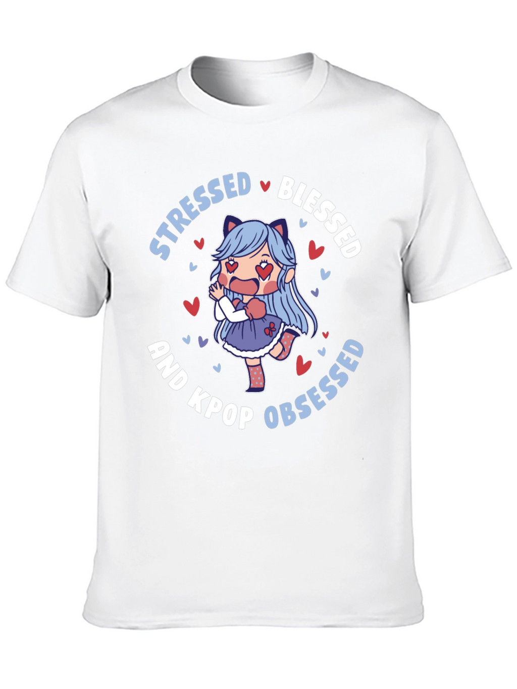 Stressed Blessed Kpop Obsessed T-Shirt
