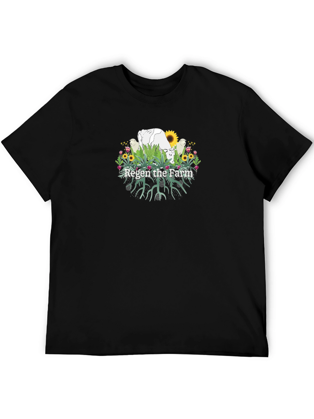 Regen the Farm Black T-Shirt