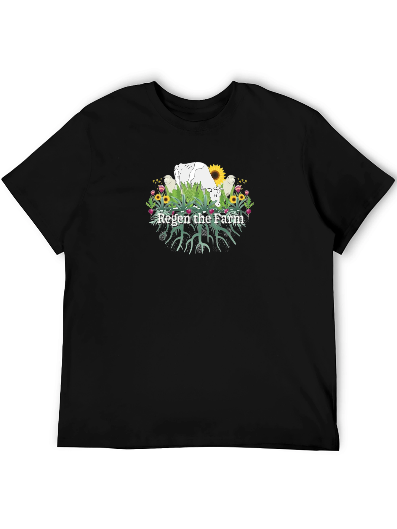 Regen the Farm Black T-Shirt