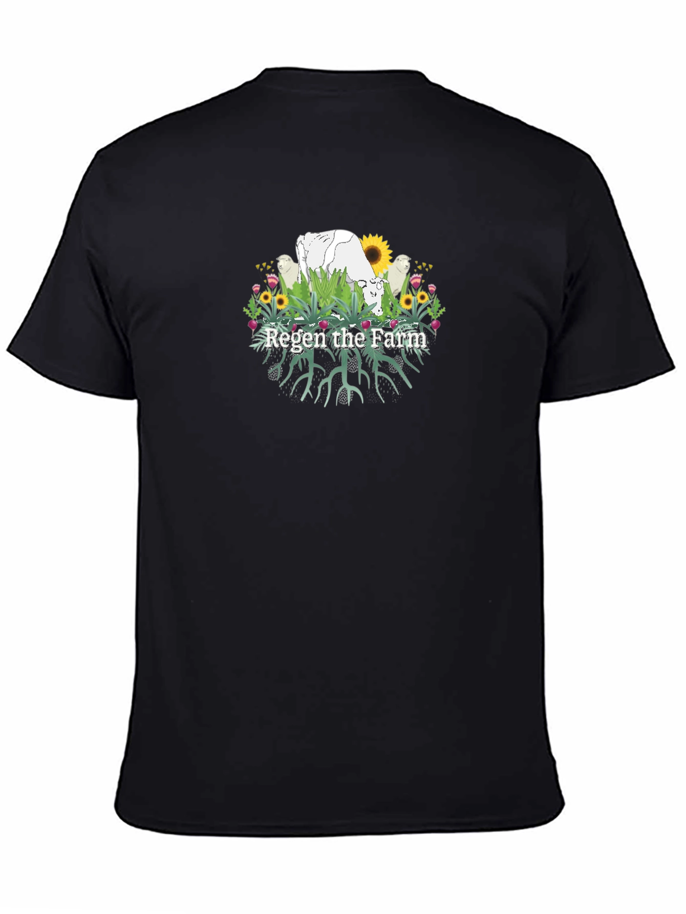Regen the Farm Black T-Shirt
