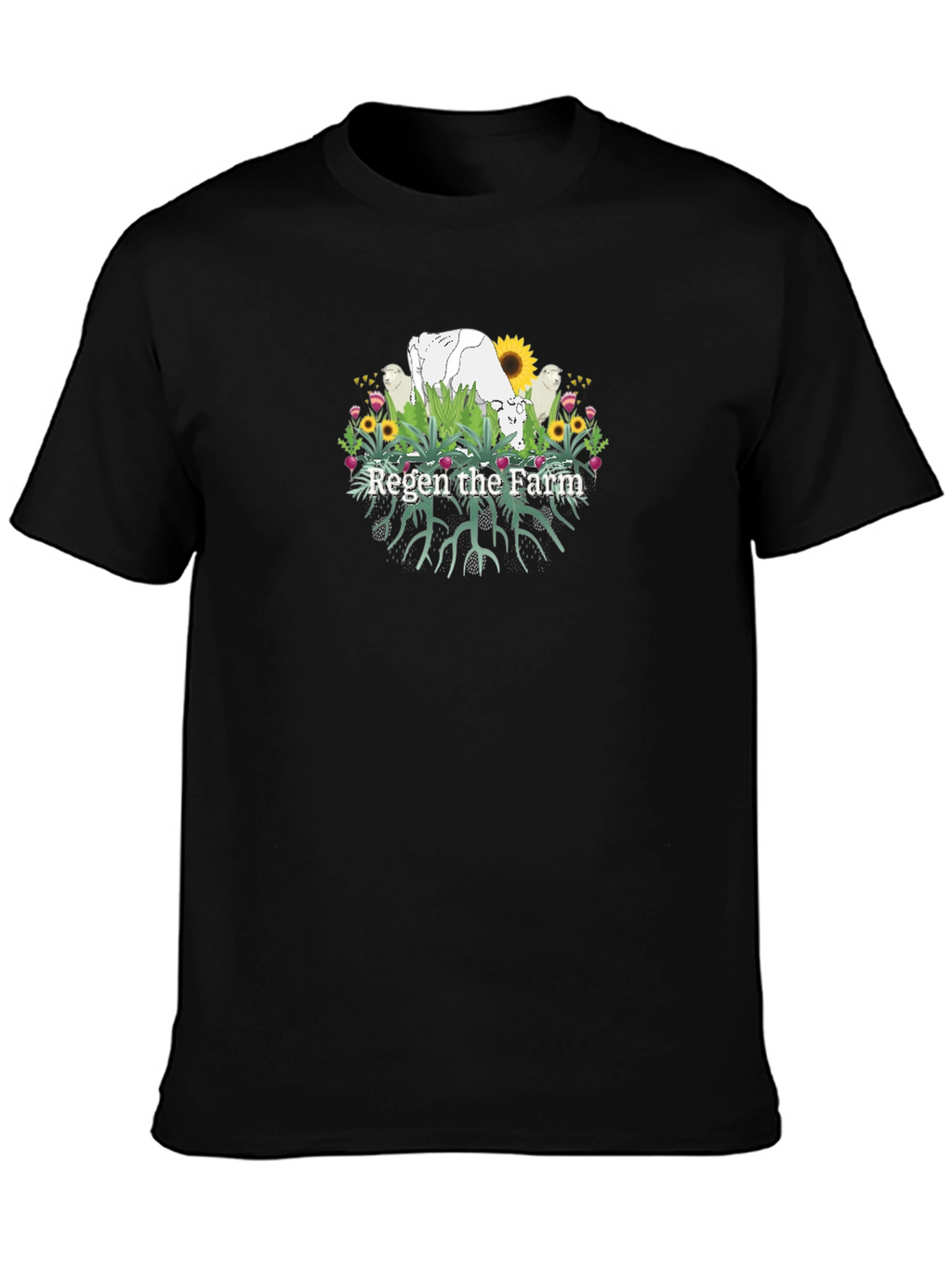 Regen the Farm Black T-Shirt