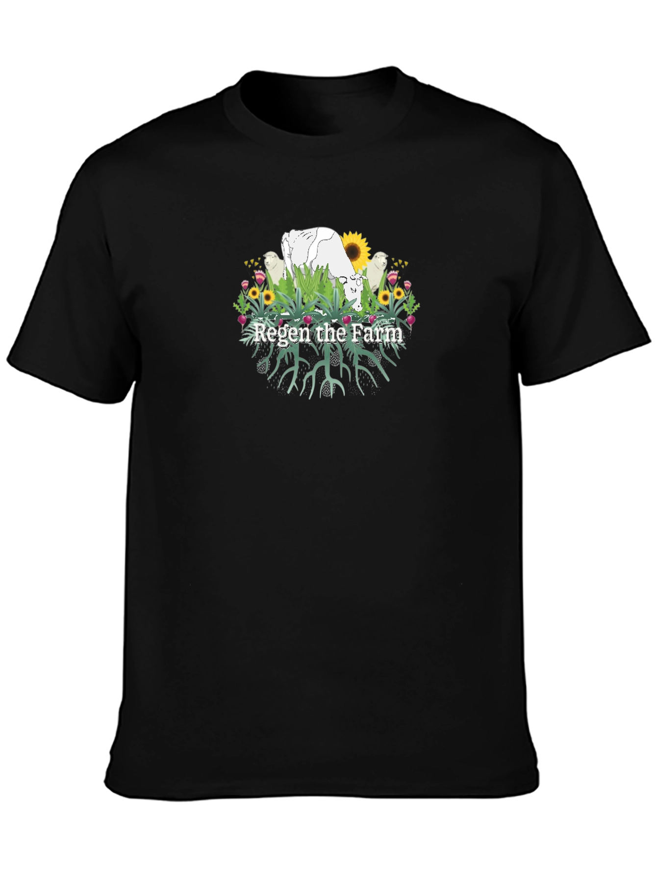 Regen the Farm Black T-Shirt