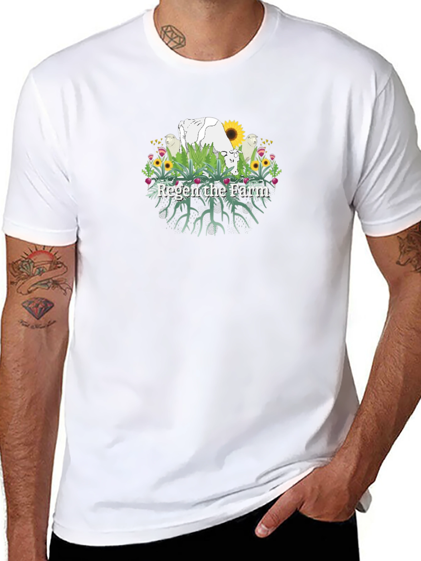 Regen the Farm Black T-Shirt