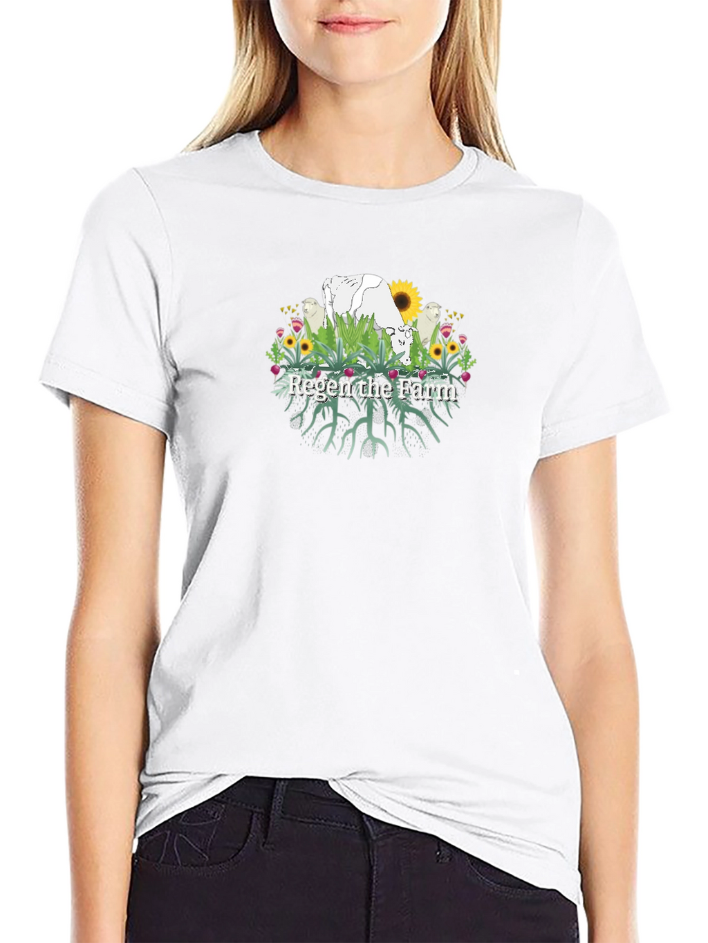 Regen the Farm Black T-Shirt