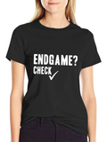 Endgame? Check Mark Graphic Tee - Black