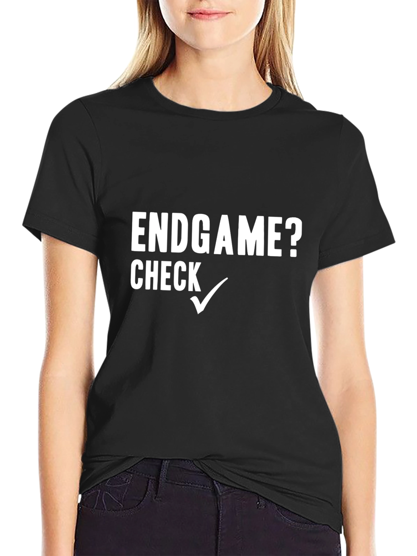 Endgame? Check Mark Graphic Tee - Black