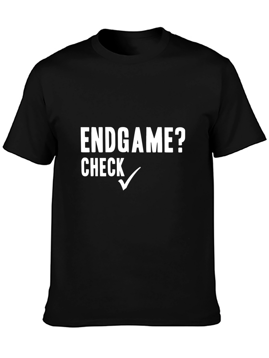 Endgame? Check Mark Graphic Tee - Black