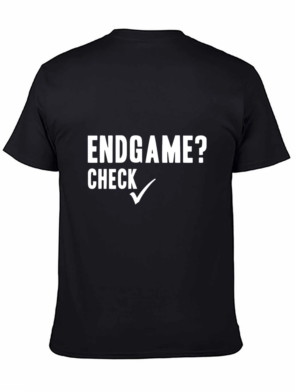 Endgame? Check Mark Graphic Tee - Black