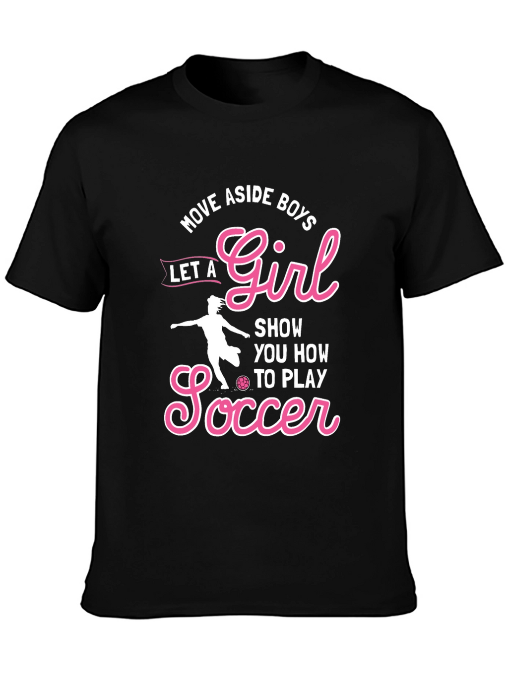 Girls Soccer Graphic T-Shirt