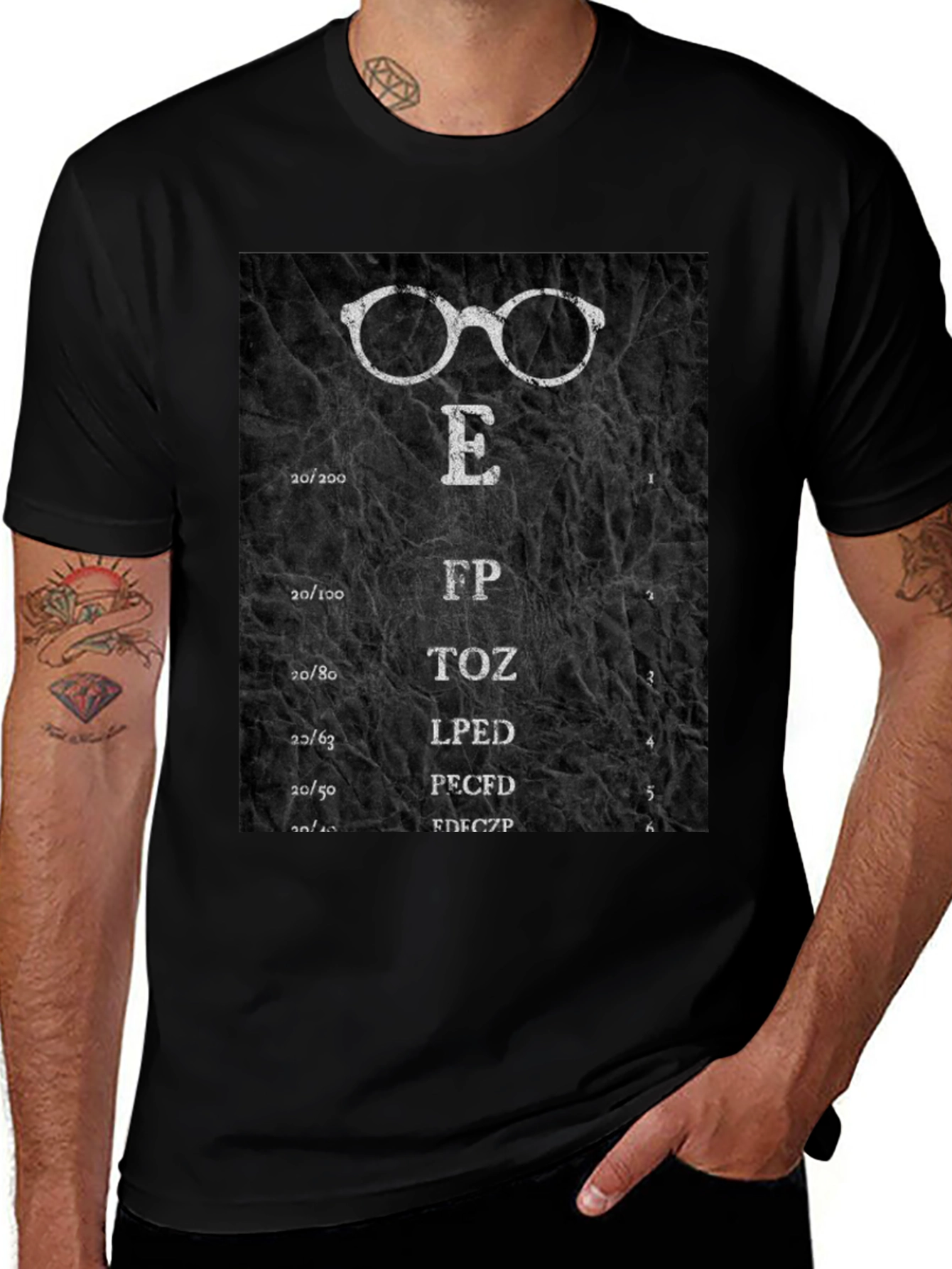Eye Chart T-Shirt - Funny Optometry Tee