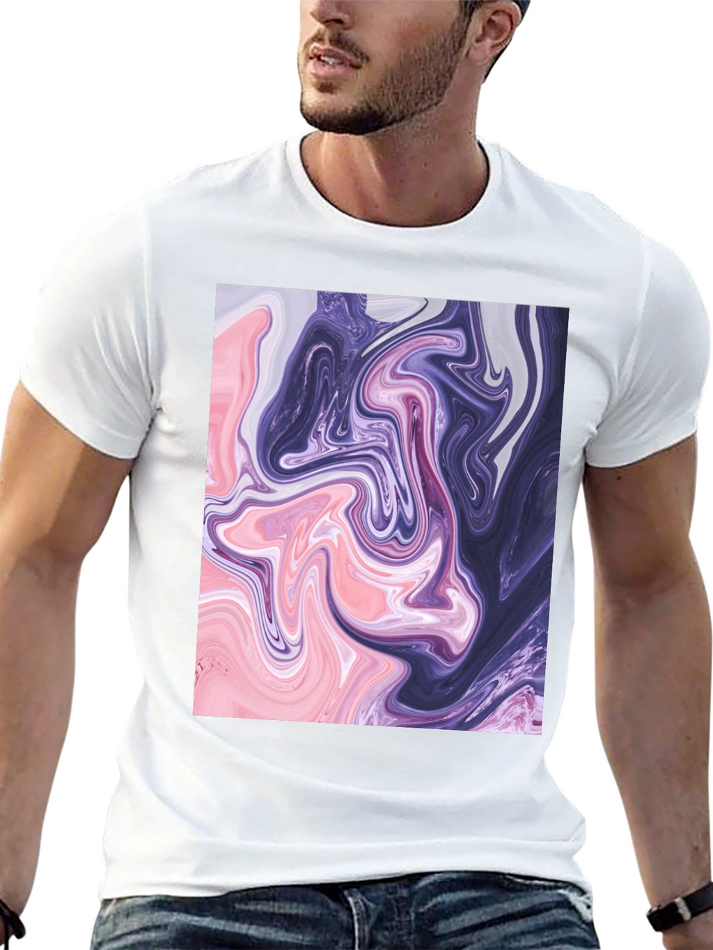 Swirl Graphic Tee - Abstract Art T-Shirt