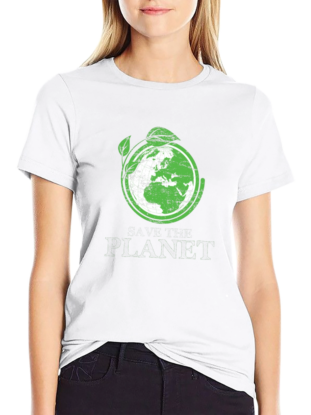 Planet Earth Green Graphic T-Shirt