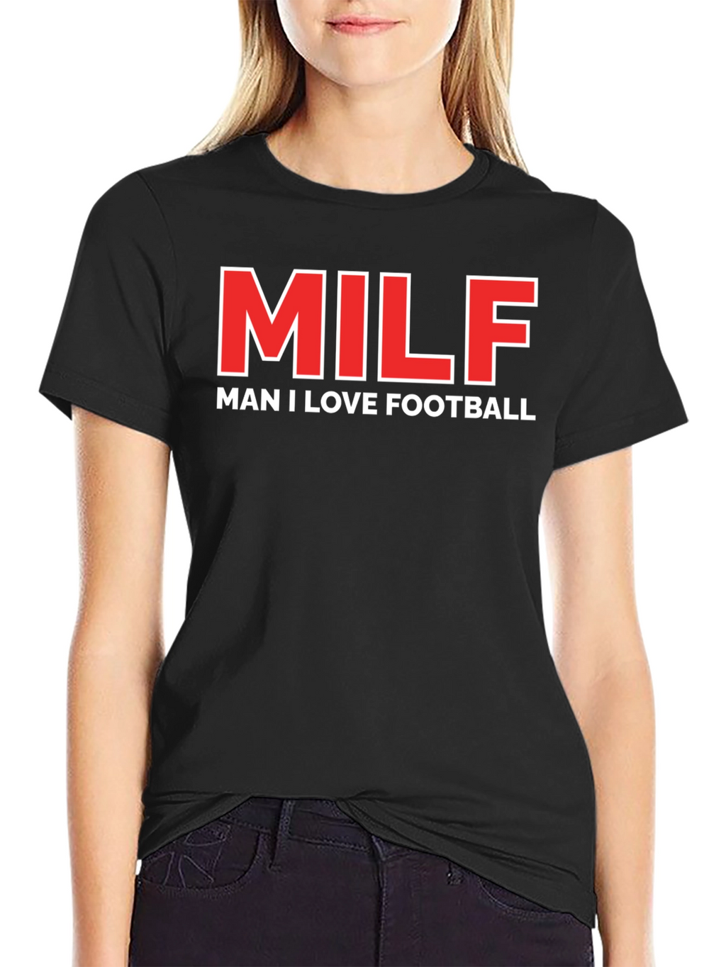 MILF Man I Love Football Graphic T-Shirt
