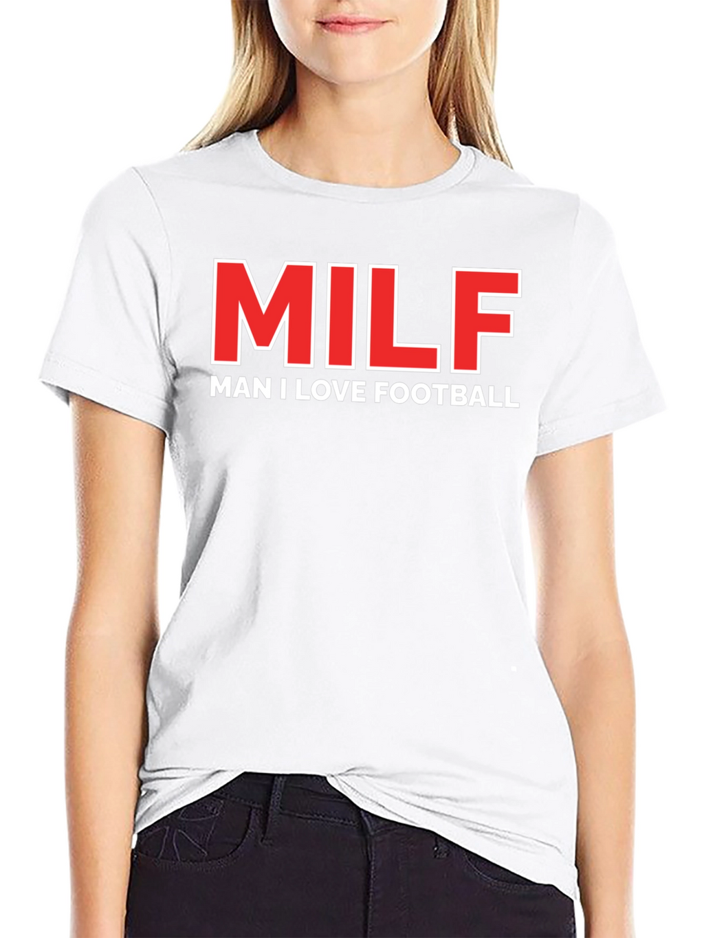 MILF Man I Love Football Graphic T-Shirt