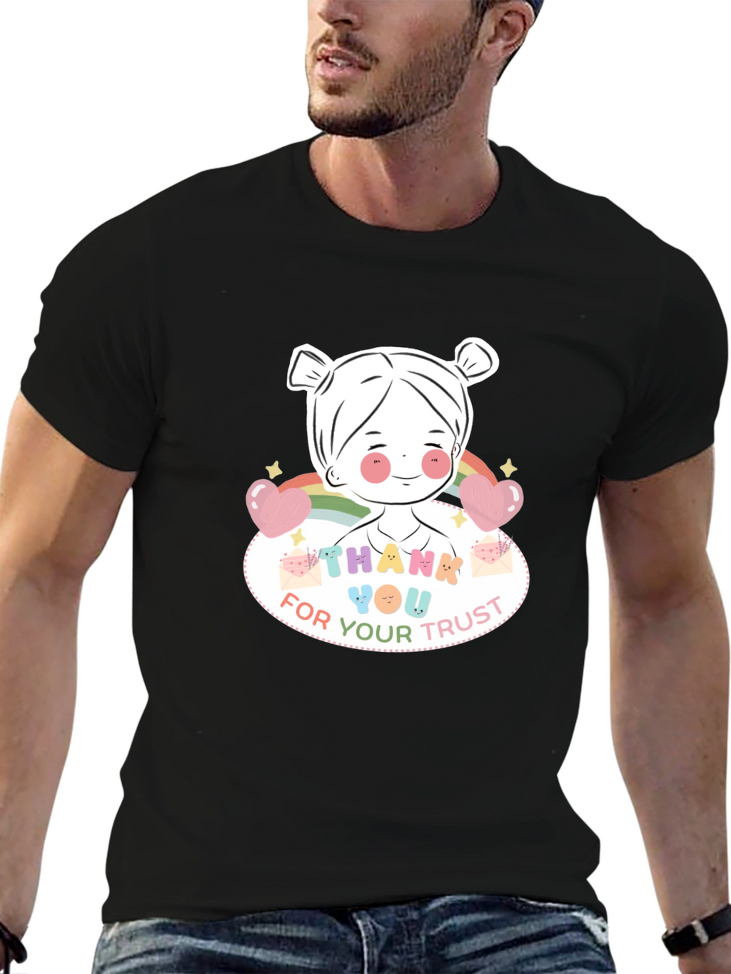Thank You For Your Trust Black T-Shirt