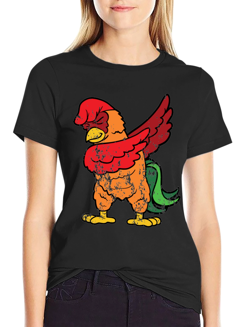 Dabbing Rooster Graphic Tee