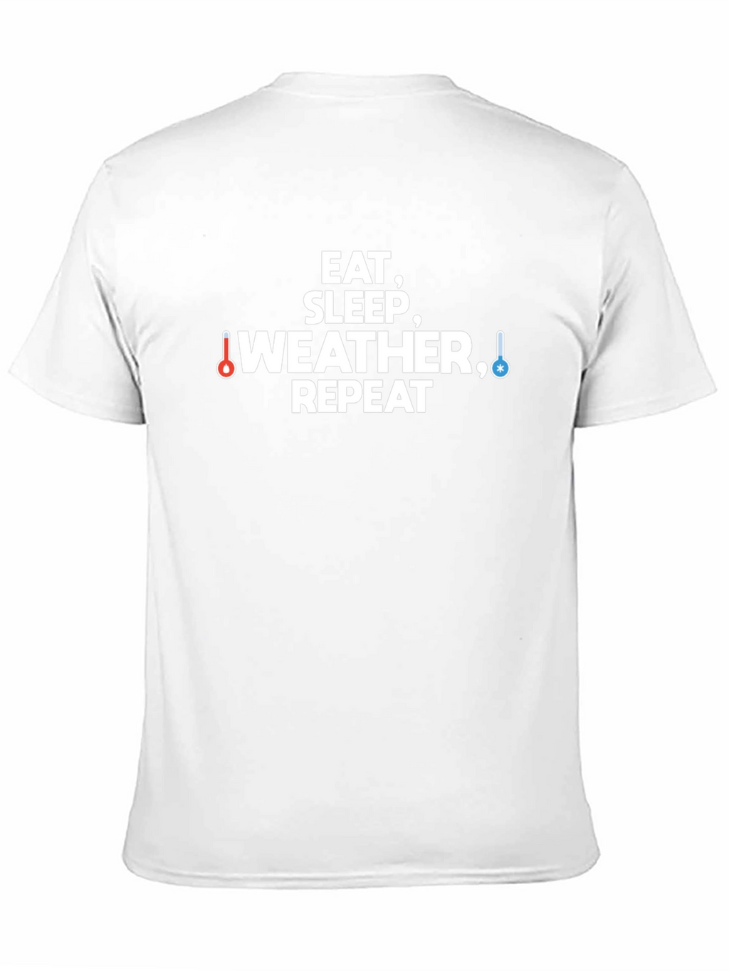 Eat Sleep Weather Repeat Black Graphic T-Shirt
