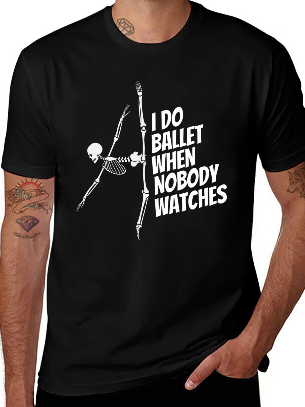 Skeleton Ballet T-Shirt - Dance When Nobody Watches
